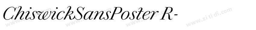 ChiswickSansPoster R字体转换